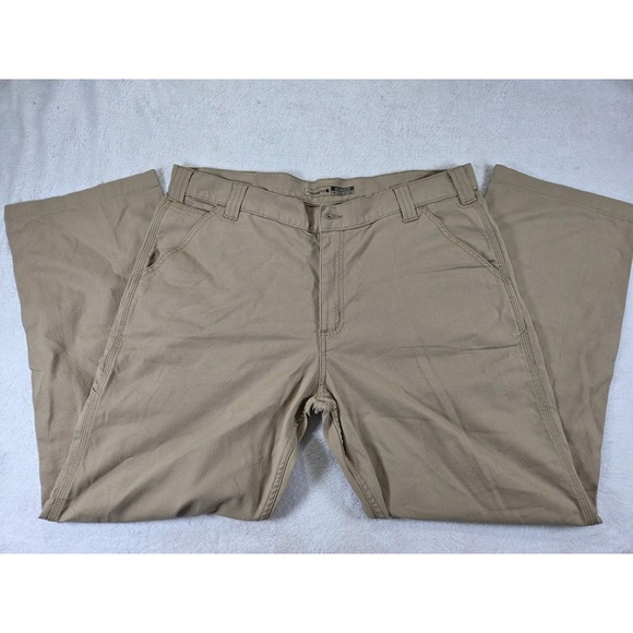 Carhartt Other - Carhartt Relaxed Fit Work Pants 38x30 Khaki Stretch Canvas Workwear Mens